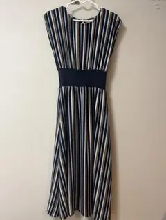 ストライプ　ロングワンピース