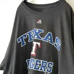 MLB テキサス レンジャーズ Tシャツ 2XL グレー 灰色 古着