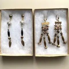 SALE USAヴィンテージ1980s ピアス２個セット