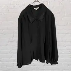 Ladies Elegance♡エレガンス ブラックフォーマル Lシアーシャツ