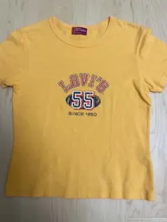 Levi's 55 ★イエロープリントTシャツ