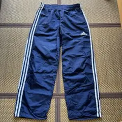 adidas ナイロンパンツ ネイビー L