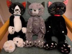 猫のぬいぐるみ3体セット