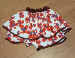 maarook 天竺パンジープリントキュロット 100cm