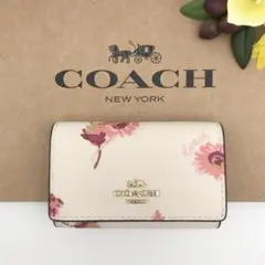 COACH ★大人気★ 5リング キーケース ウィズ マルチ フローラル 新品