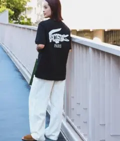 BEAMS 【別注】LACOSTE / ロゴTシャツ