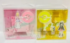 ポケモンマスターズEX アクリルスタンドキーホルダー　リーリエ　マリィ