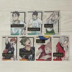 ハイキューファンパーク 箔押しクリアカードコレクション 7枚