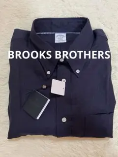 新品未使用 BROOKS BROTHERS リネン ボタンダウン 半袖シャツ