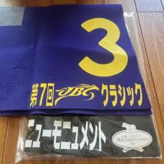 競馬　実使用ゼッケン　2枚セット　騎手サイン入り