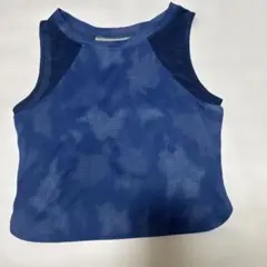 SUKALA 青 メッシュ タンクトップ M
