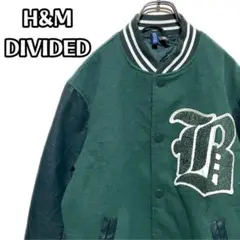 US古着 Hu0026M DIVIDED スタジャン グリーン S