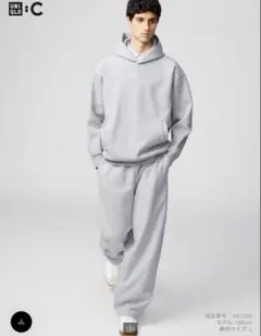 UNIQLOCスウェットワイドパンツ丈長め