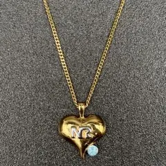Nina Rich Heart Necklace Gold Vintage