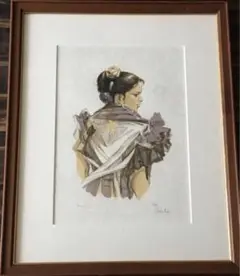 斎藤三郎　「踊り小屋」　日本画家　希少　リトグラフ　大型　大きい　ビックサイズ 斉藤三郎 踊り小屋 | 絵画など美術品の販売と買取 | 東京・銀座