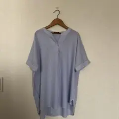 ジュンコシマダPart２ 青と白のストライプ 半袖シャツ 美品