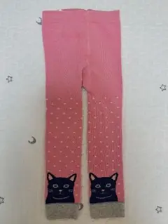 MiniBoden 猫ドット柄タイツ 104cm