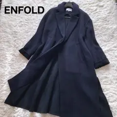 ENFOLD エンフォルド ダブルビーバースリットオーバーコート バイカラー