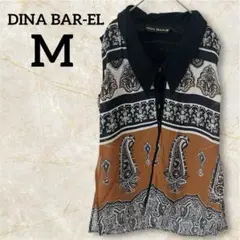 DINA BAR-EL 【M】ペイズリー柄ノースリーブシャツ チュニック