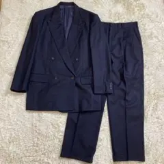 90s イッセイミヤケ ダブルスーツ セットアップ ネイビー 濃紺 菅田将暉