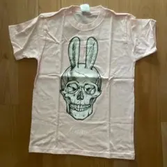新品未使用 CUNE うさぎ スカル ガイコツ Tシャツ ピンク ロゴ