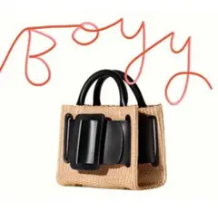 新品未使用BOYY BOBBY 18 RAFFIA