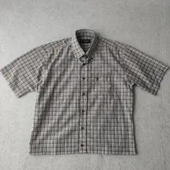old unknown チェック シャツ 短丈 ボックスシルエット