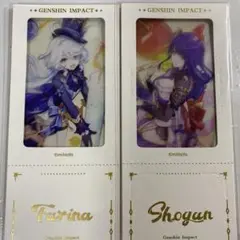 原神 チケットカード フリーナ 雷電将軍 二枚セット