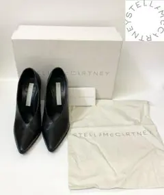 4639 ステラマッカートニー パンプス 黒 36/23cm ヒール10cm