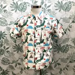 GR336　ORIENTAL BRAND NISHIKI 半袖 シャツ 和柄