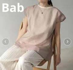 【Bab】シアーレイヤードノースリーブトップス