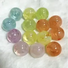 【カラフルビーズ 】14個セット