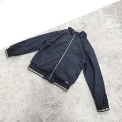 B1739【H&M】ネイビーブルー/ジャケット/取り外しフード付き11-12y