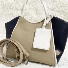 極美品　完売品　キタムラ　セミショルダーバッグ カフェオレ色　2way A4可