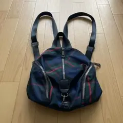 ミニリュック　タータンチェック柄
