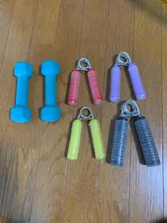 1kg ダンベルとハンドグリップのセット