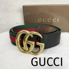 GUCCI グッチ ベルト マーモント GG レザー シェリーライン