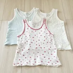 肌着　タンクトップ　キャミソール　3枚セット　80サイズ