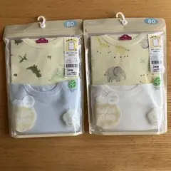新品 未開封 トップバリュ ベビー 肌着 80 半袖 コットン