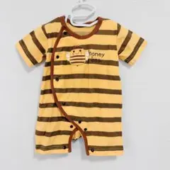 60〜70サイズ　ベビー　ロンパース　ハチ