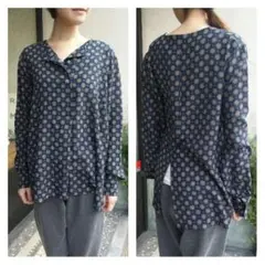 レア格安◆ラックスalberto biani シルク総柄シャツ＃ダニエラグレジス