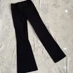 MORGAN パンツ ブラック　フレア　ブーツカット　黒