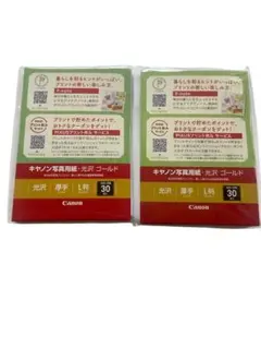 キャノン写真用紙　【光沢・ゴールド】30枚入り×2セット