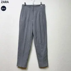 ZARA グレー タック入りカジュアルパンツ