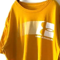 アンダーアーマー UNDER ARMOUR ロゴ Tシャツ L イエロー古着