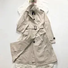 BURBERRY*バーバリーロンドン　ロングトレンチコート　ノバチェック 40