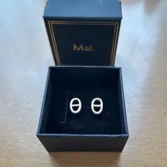 Mal. シェーヌ風 ピアス 新品 未使用
