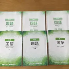 能開センターゼミテキスト国語中1 3冊セット