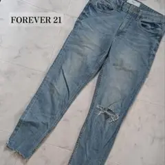 sale★FOREVER21 ダメージデニム 29/30