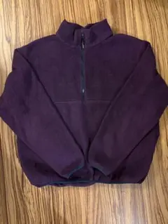 L.L.Bean 90s パープル フリースジャケット ハーフジップ